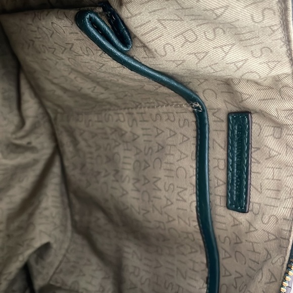 Isaac Mizrahi dark green leather purse 👜 - Picture 3 of 6